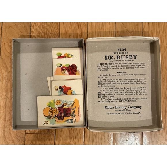 Dr. Busby Card Game Milton Bardley‎ 1905 Super Rare Great Condition - Picture 3 of 3